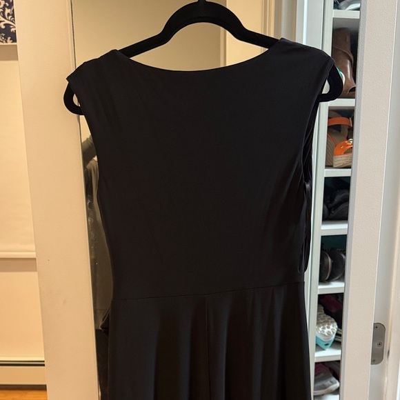 Ralph Lauren Black and Navy faux wrap Dress - Picture 6 of 7